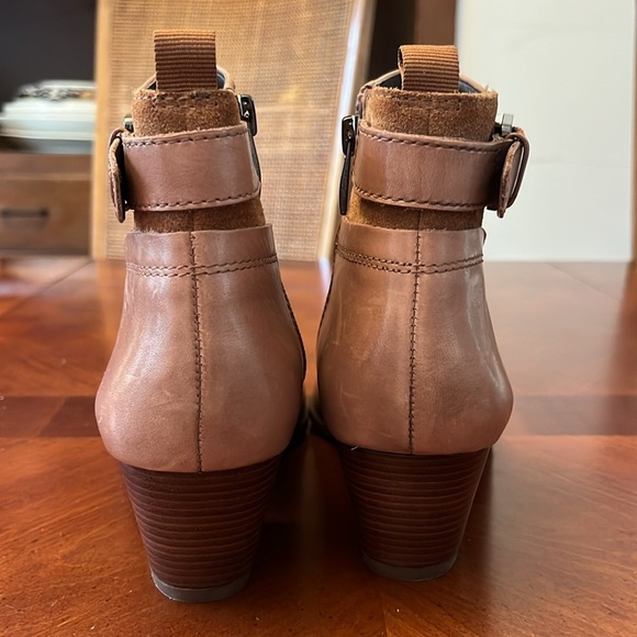 FRANCO SARTO Women’s Leather Boots Tan 7.5 - Picture 3 of 7